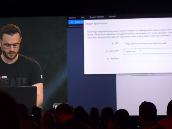 Live coding demo at ServiceNow CreatorCon