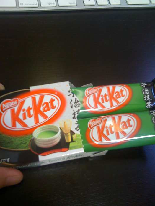 Green tea KitKats