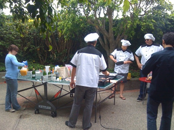 Mimosas and waffles at Mellmo