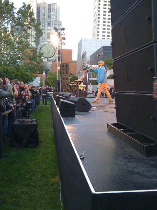 Close to the stage at WWDC