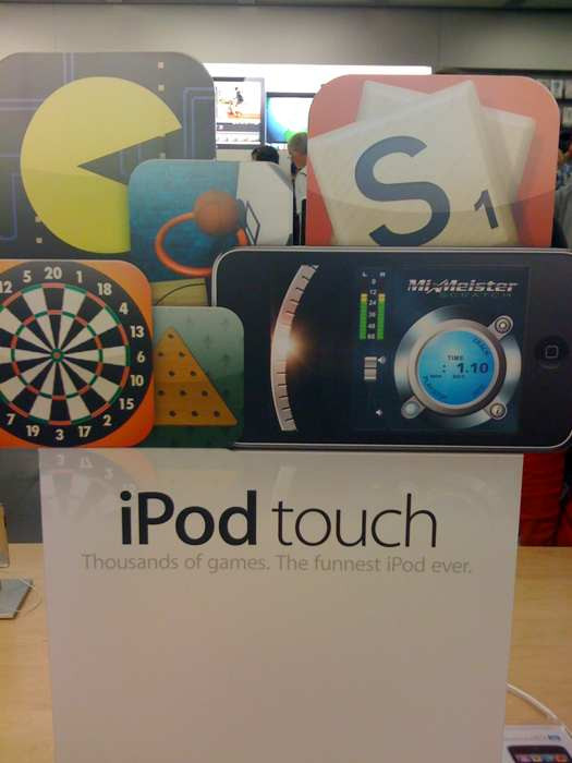 PegJump on an iPod touch display